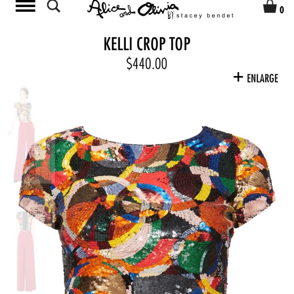 A + O Kelli crop top